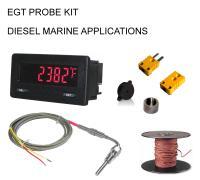 EGT Digital Pyrometer Gauge + Probe Kit - Marine Engines 