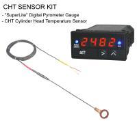 HT Digital Pyrometer Gauge and CHT Cylinder Head Temperature Sensor Kit FS
