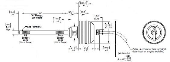 LVIT Linear Position Sensor ME-7 Diagram